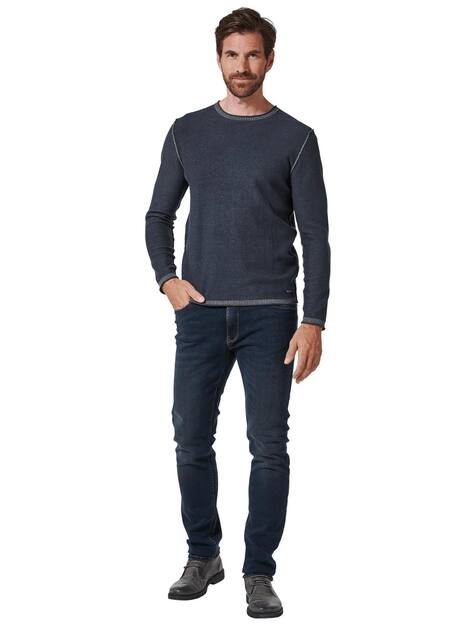 engbers Herren Pullover uni , Saphirblau