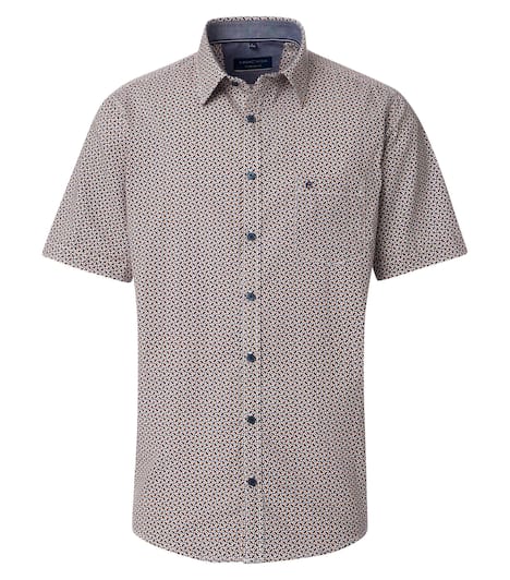 Freizeithemd Kurzarm Print Comfort Fit