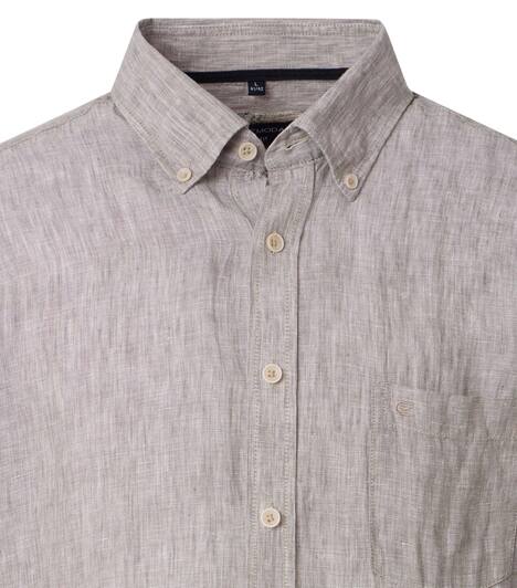 Leinenhemd uni Casual Fit
