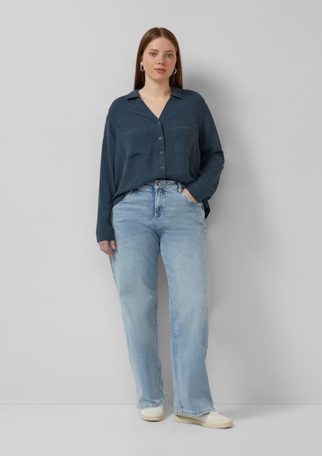 Bluse mit Turn-up
