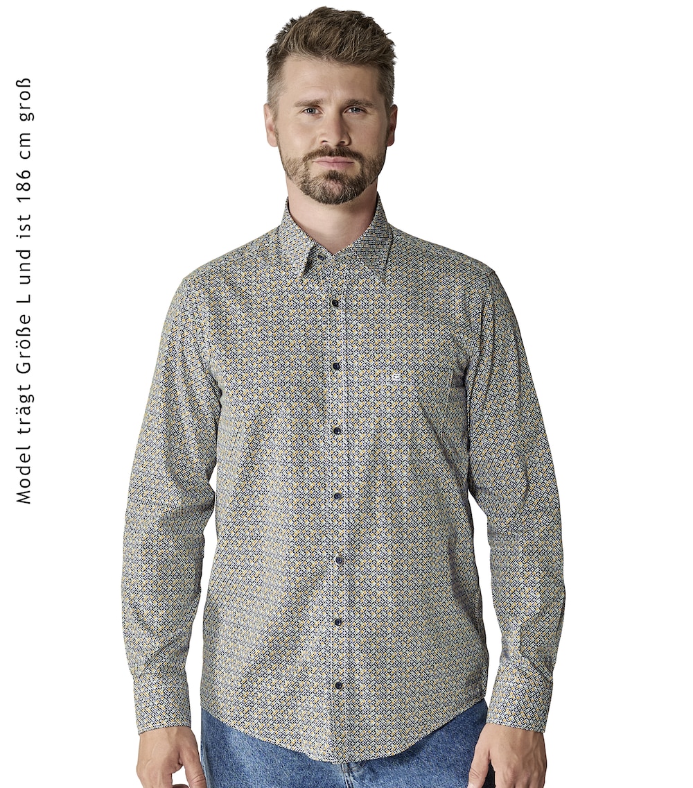 Freizeithemd Print Comfort Fit