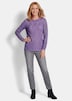 Ajourpullover mit Rundhalsausschnitt