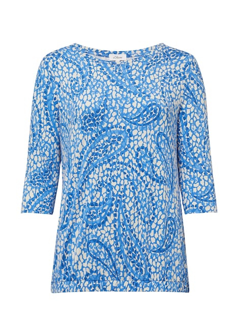 Shirt aus Viskosestretch in O-Shape