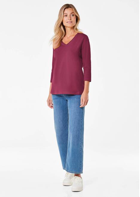 Shirt mit V-Ausschnitt