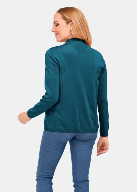 Strickset aus Jacke, Halbarmpullover