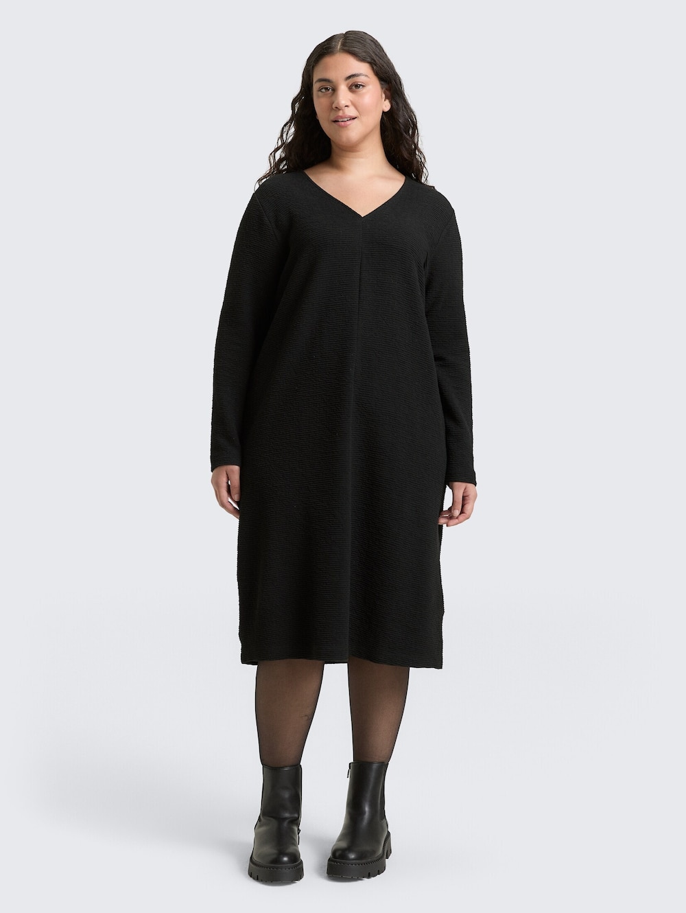 Tom Tailor Women PLUS Kleider & Jumpsuits Plus Size - Kleid mit Glitzer-Effekt