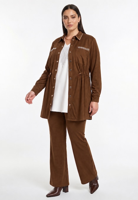 Jacke Wildlederoptik