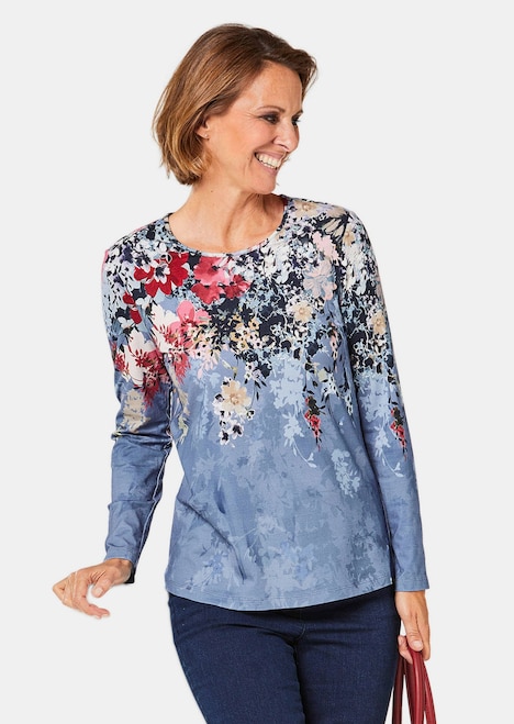 Druckshirt mit floralem Muster
