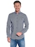 Herren Langarm-Hemd gemustert , Marineblau