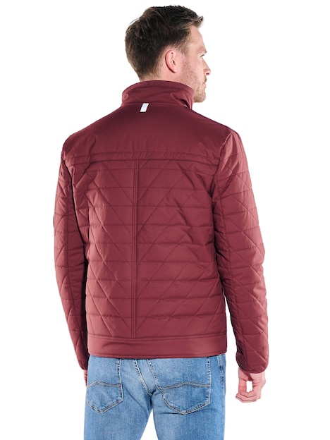 Herren Leichte Steppjacke , Dunkelrot