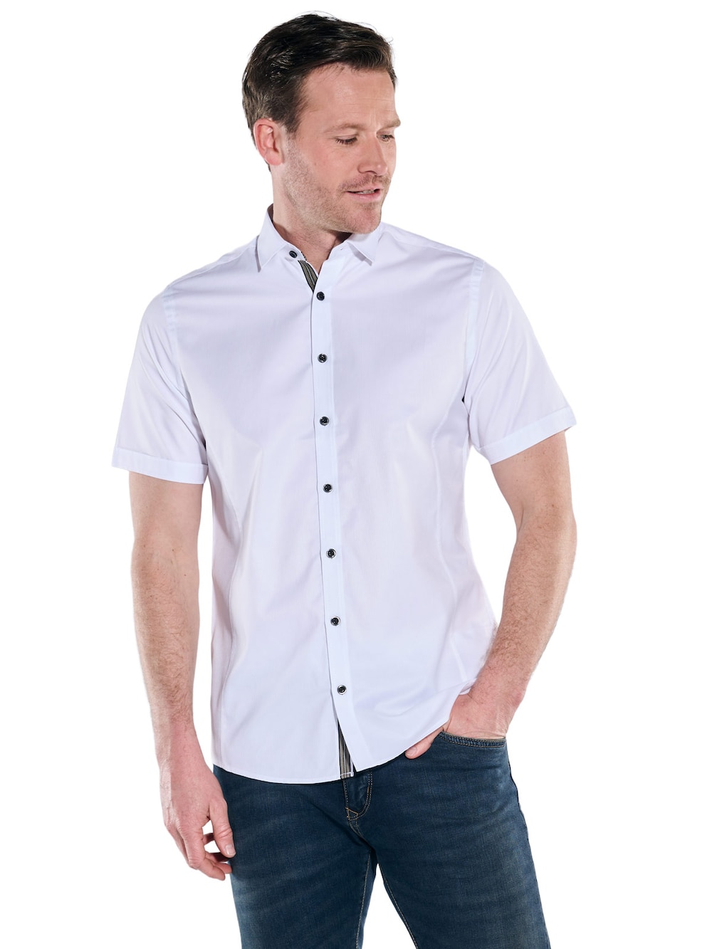 engbers Herren Hemd My Favorite , Reinweiss