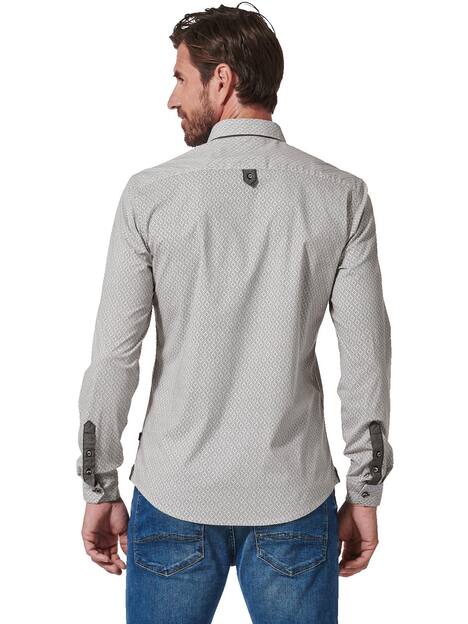 engbers Herren Langarm-Hemd gemustert , Sand