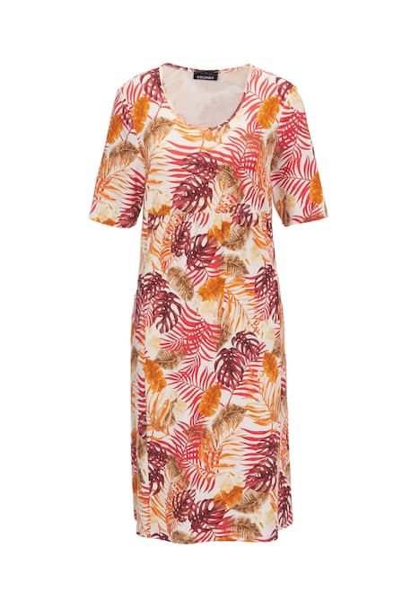Elastisches Jerseykleid mit modischem Druck