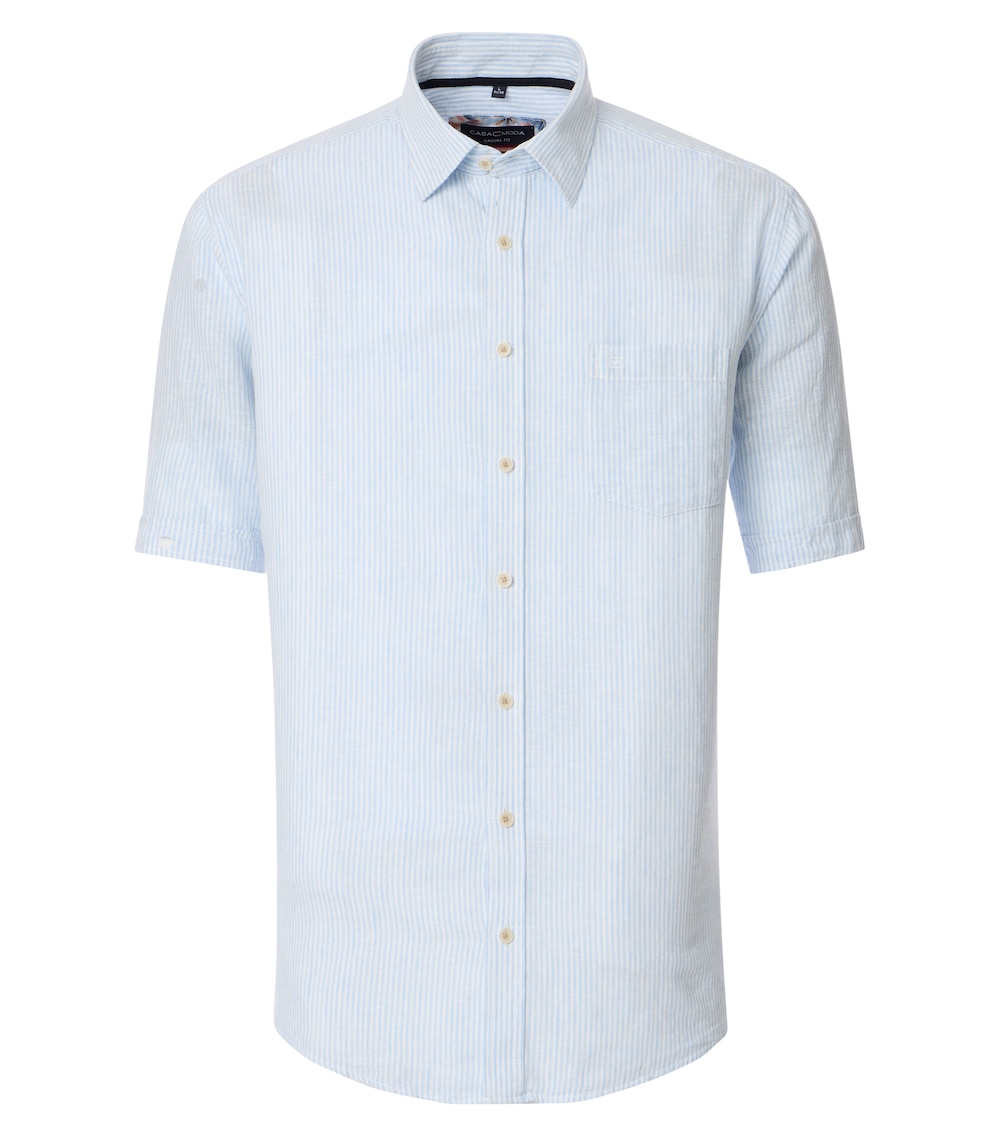 Leinenhemd gestreift Casual Fit