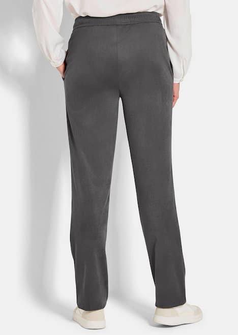 Freizeithose SARA, Veloursleder-Optik