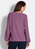 Elegante Bluse mit Zierblende, Rundhals