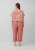 Doubleface-Bluse mit Raffung