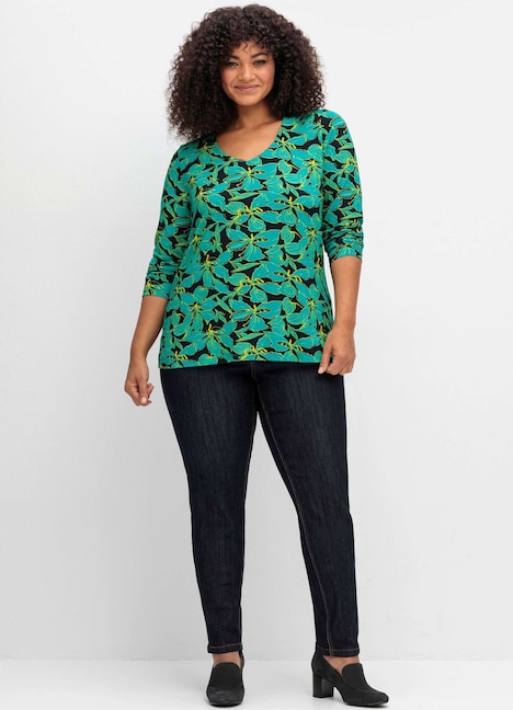 T-Shirt Langarm Print