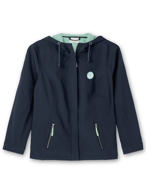 Softshelljacke Langarm Uni Mit Kapuze