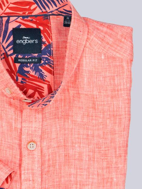 Kurzarm-Hemd aus Leinen