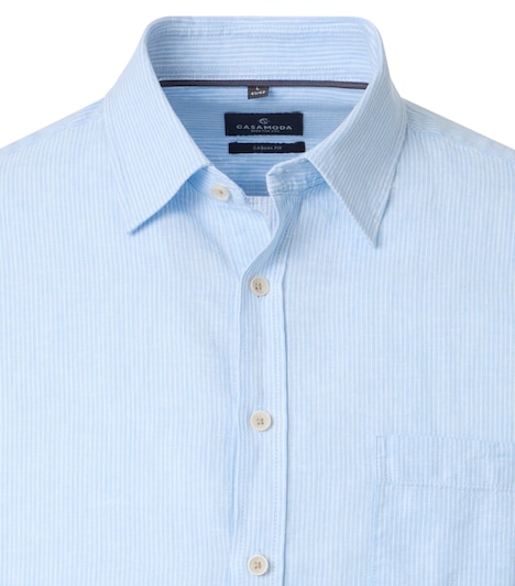 Leinenhemd gestreift Casual Fit