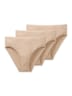 SCHIESSER Damen 3PACK Slip - nude
