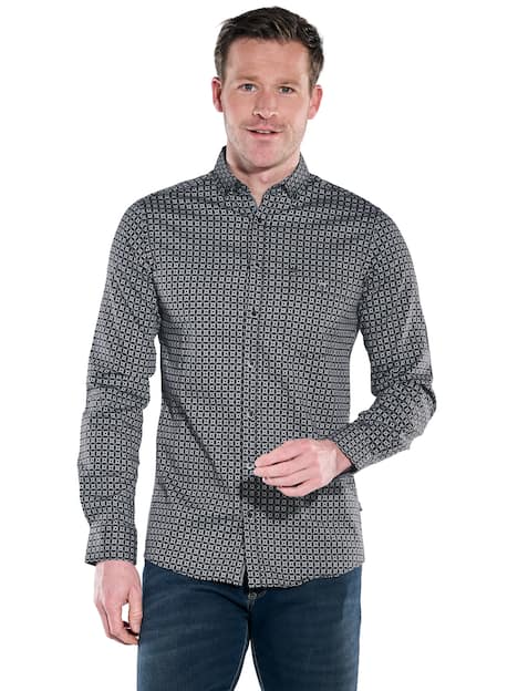 engbers Herren Hemd langarm , Petrolgruen