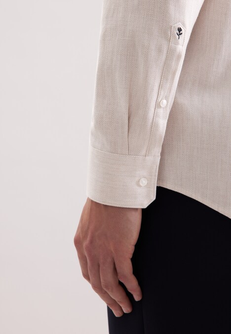 Herren Flanellhemd - Fischgrat