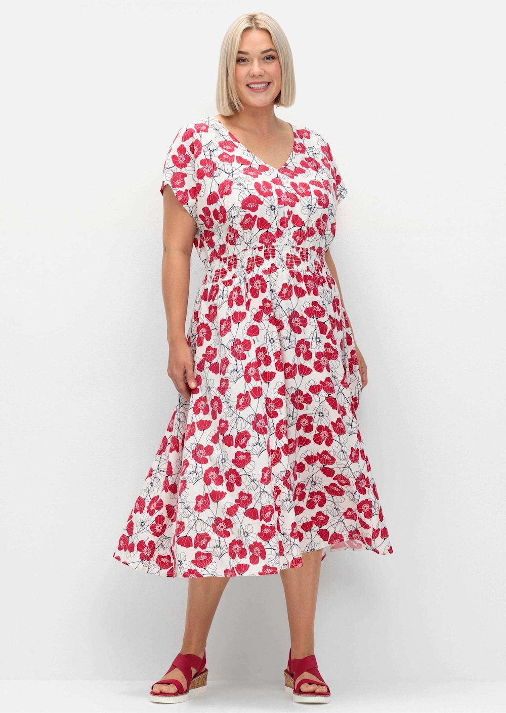 Druckkleid Kurzarm Print