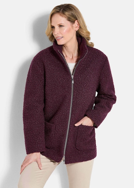 Jacke Teddy Jacke mit Stehkragen