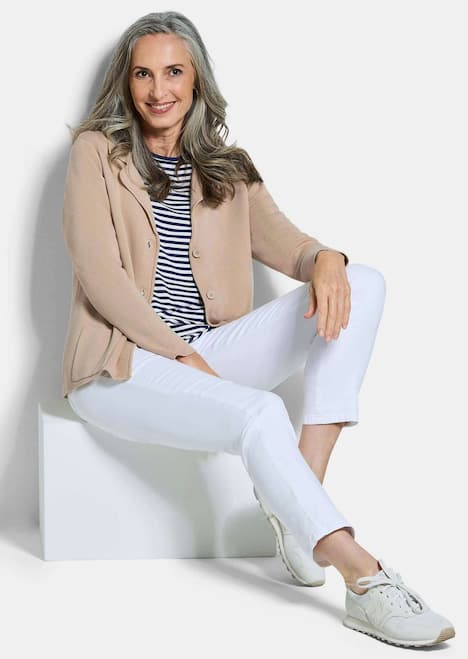 Milano-Ripp-Blazer mit Reverskragen