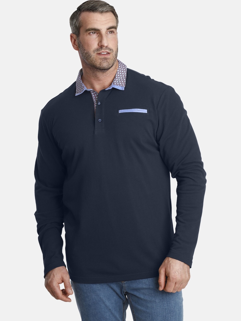 Charles Colby Langarm-Poloshirt EARL CHAD