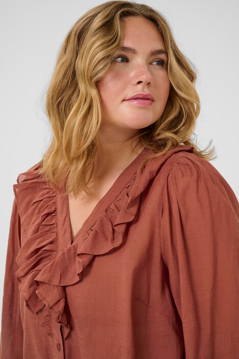 Langarm-Bluse Regular fit