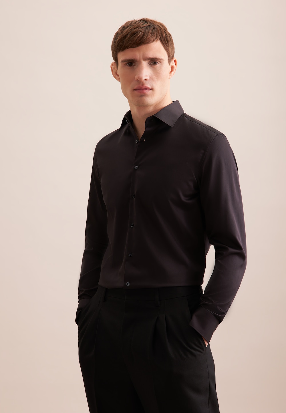 Herren Business Hemd - Uni