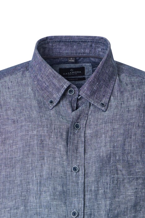 Leinenhemd uni Casual Fit