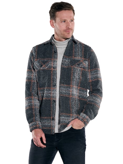 engbers Herren Overshirt in Teddy-Qualität , Rostorange