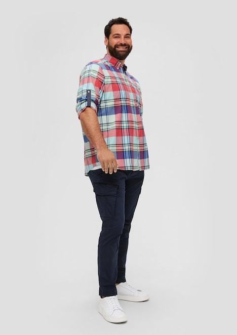 Kariertes Hemd im Slim Fit