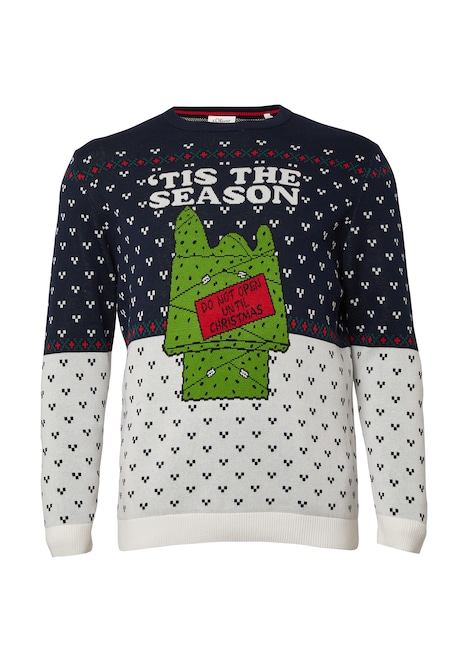Weihnachtspullover aus reiner Baumwolle mit Peanuts®-Motiv