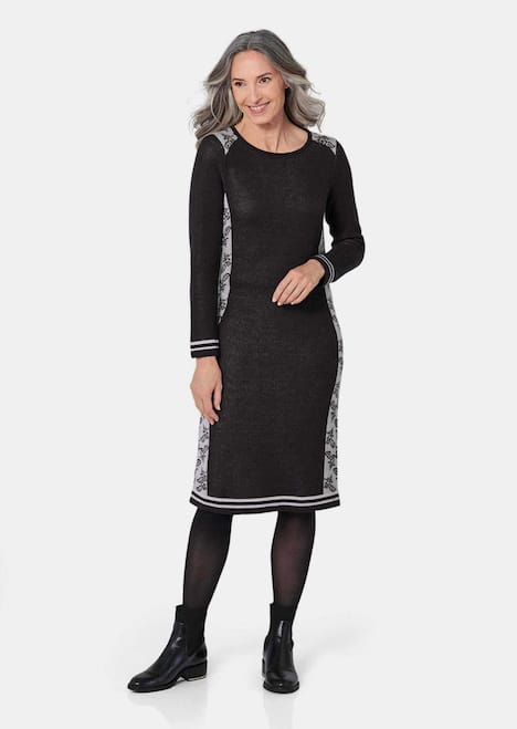 Jacquard Strickkleid