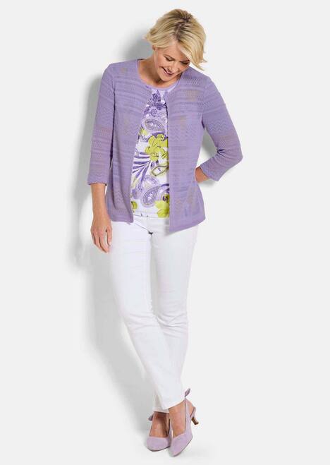 Shirtjacke mit Häkchenverschluss