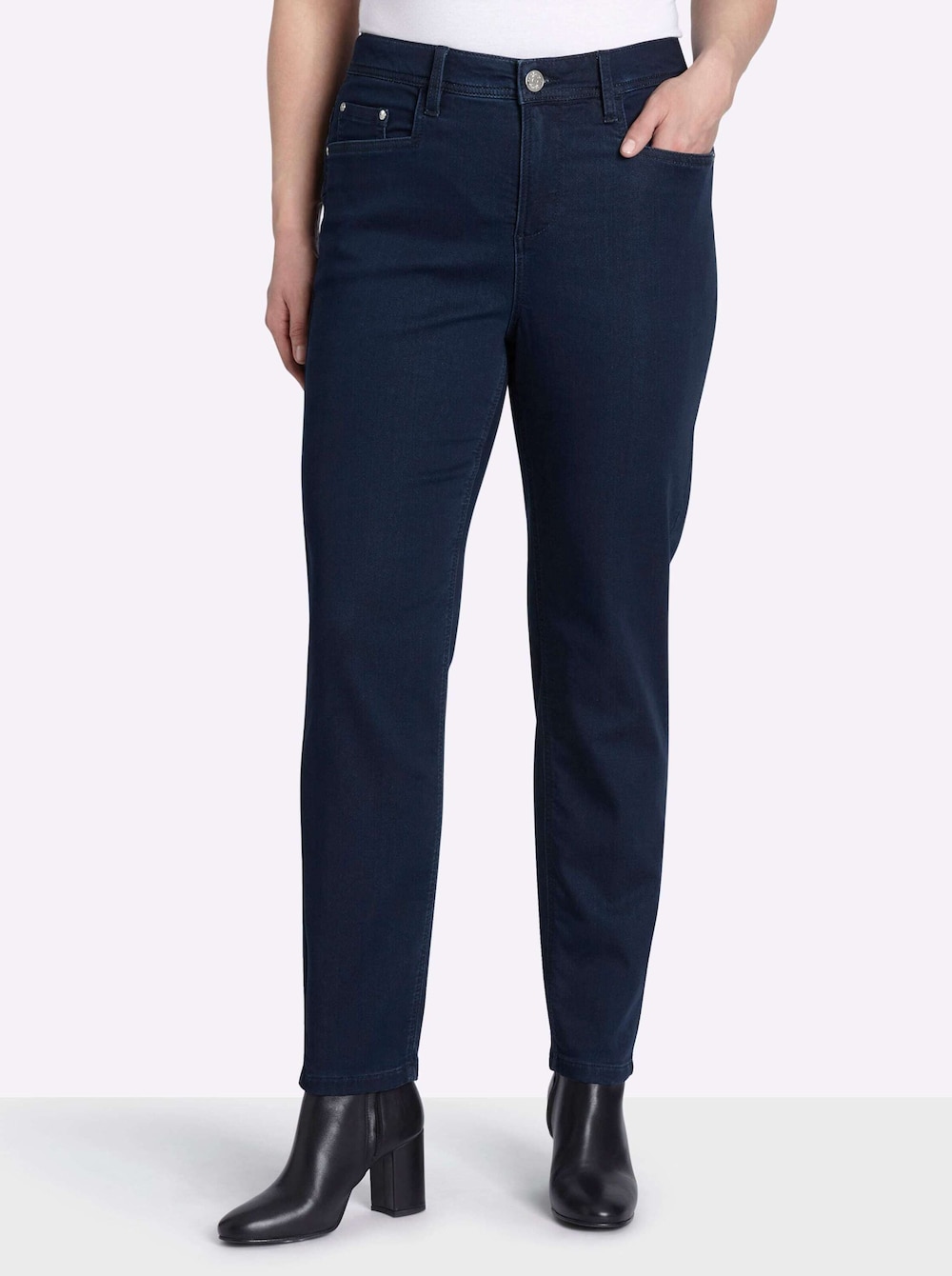 Skinny Jeans Skinny Jeans mit Stretch-Bund innen normal Formbund