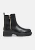 Stiefel in Leder-Optik mit Schmuck-Detail