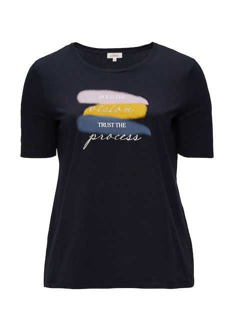 T-Shirt mit Rundhalsausschnitt und Front-Print