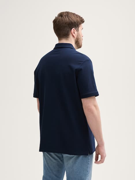 Piqué Poloshirt mit Logo-Stickerei