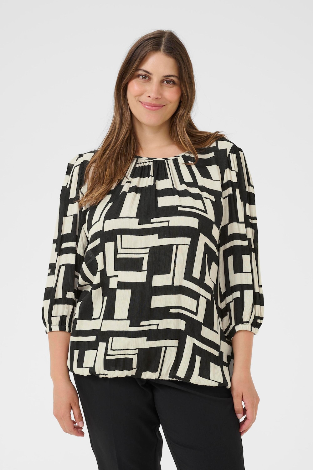 Langarm-Bluse Regular fit