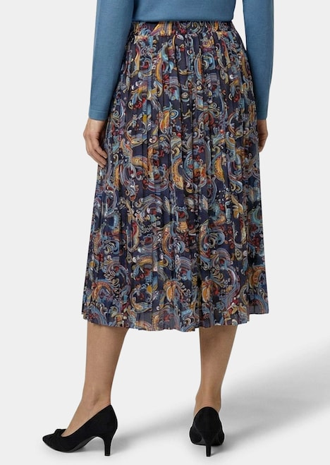 Geplooide rok met paisley-print