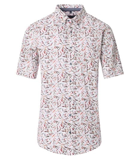 Freizeithemd Kurzarm Print Casual Fit