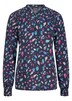 GOLDNER Blouse met print Satijnen blouse met smokwerkdetails