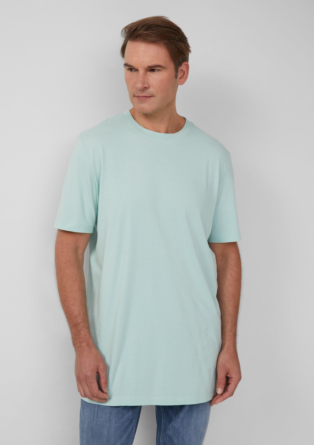 Baumwoll-T-Shirt mit Logo-Print