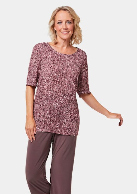 GOLDNER Blouse met print Chiffon blouse met een kleurrijke print